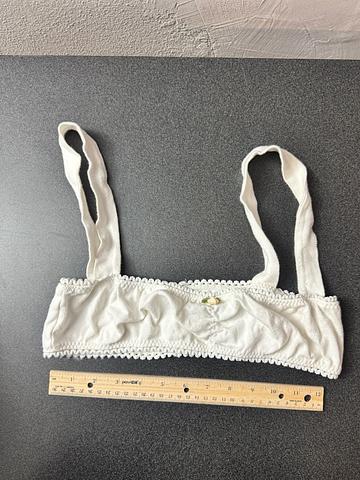 White cotton bra