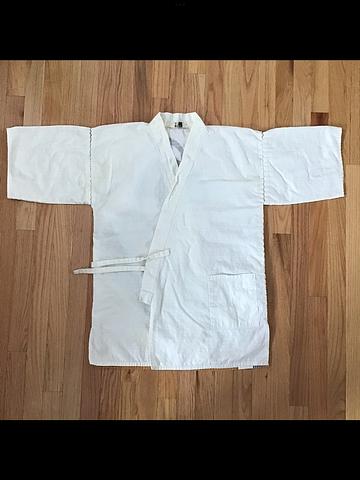 Vintage 70s/80s/90s Cotton Sleeping Jacket with Japanese Ukiyo-e Print