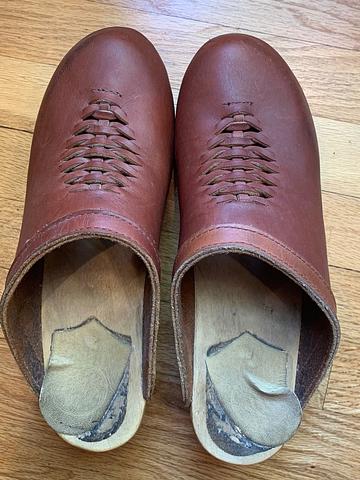 No 6 Heidi mid heel clog