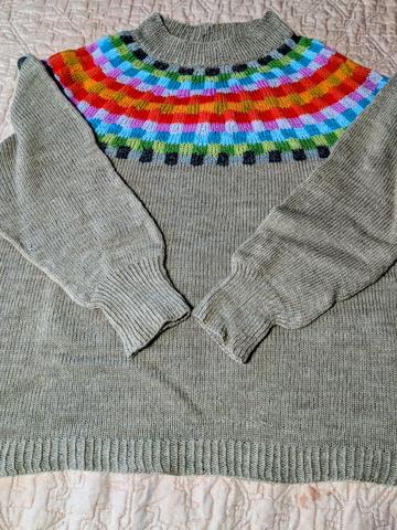 Paul Klee Hand Knit Wool Sweater