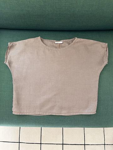 Brown Linen Top