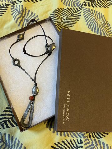 Sterling silver tear drop necklace