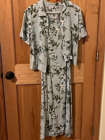 Floral dress and button up set