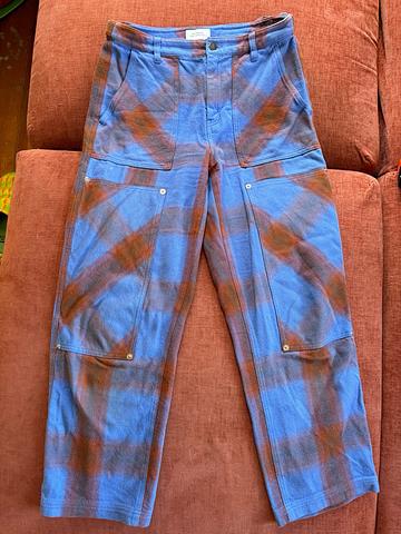 Plaid flannel double-fronts