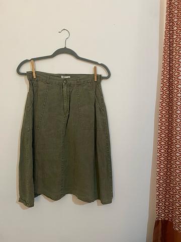 100% linen skirt