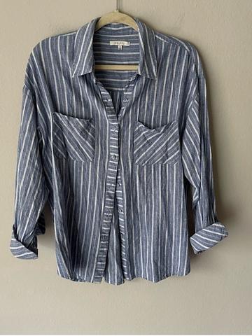 Striped button down