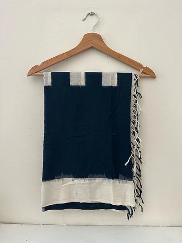 White and Indigo Scarf