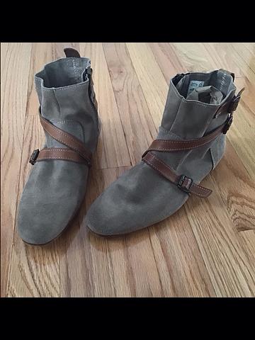 Hudson Suede Flat Strap Boots (inspired by Vivienne Westwood’s iconic pirate boots)