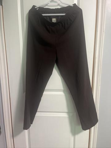 Brown pinstripe pants