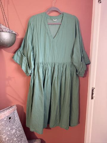 Gathered Midi Dress
