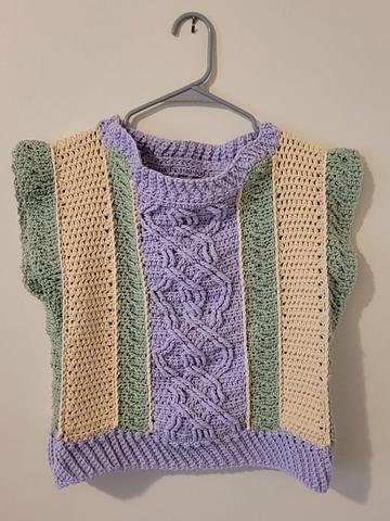Purple Freesia Pullover
