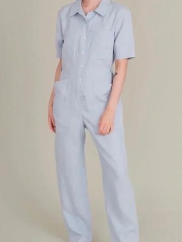 Petite Linen Jumpsuit