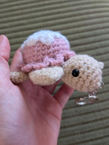 Ice Cream Turtle Keychain