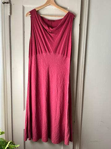 Draped linen dress