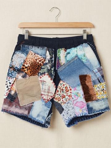 Patchwork Columbia Shorts