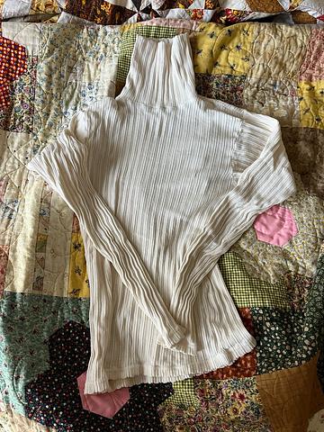 Pointelle turtleneck