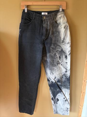 Tie dyed mom jeans