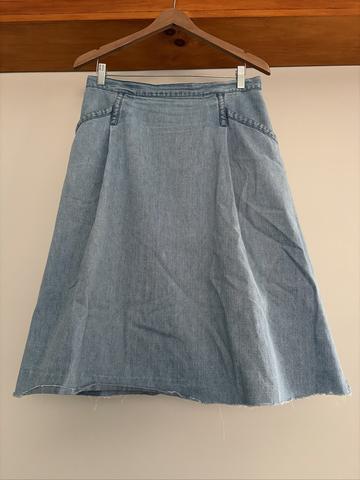 Light denim skirt