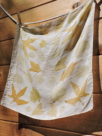 Eco Printed Silk Scarf