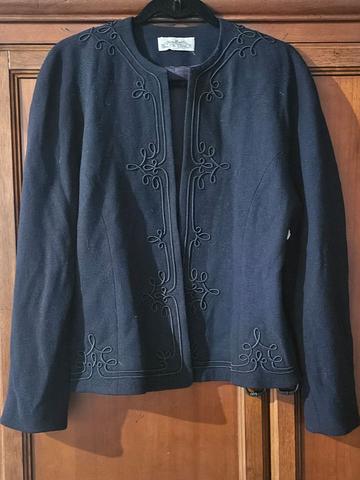 blue wool jacket