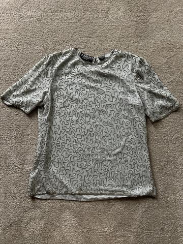 Beaded silk top