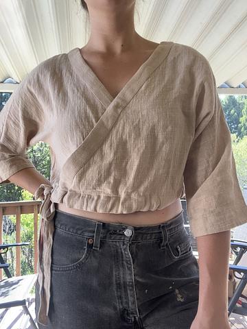 Indigo Luna Wrap Top