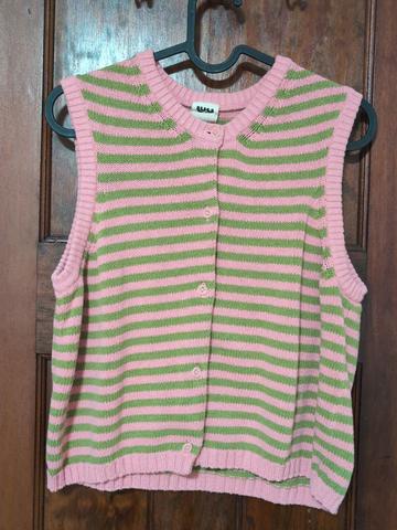 Button down knitted tank