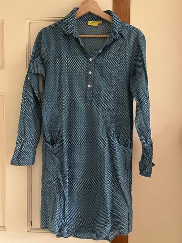 Blockprint dress