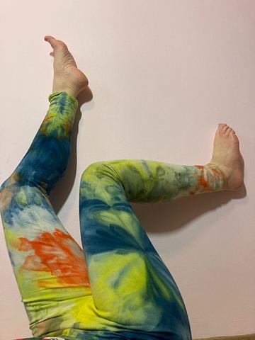 Ice dyed leggings