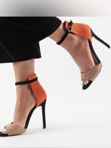 Colorblock Heels