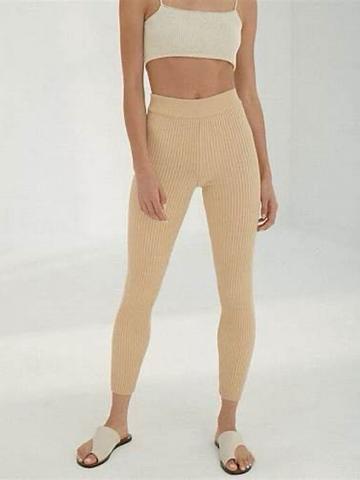 Ribbed leggings
