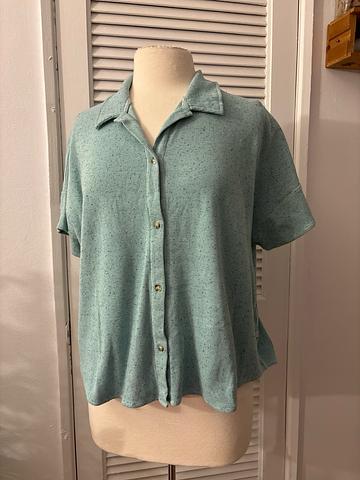 Ribbed Button Up (oversized fit)