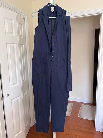 navy workwear jumpsuit