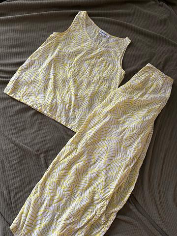 Adorable Yellow Cotton/Linen Set! ✨