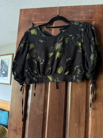 Butterfly Floral Crop Top