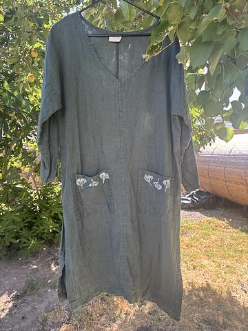 Block Print Linen Dress