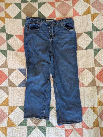 Levi Ribcage Straight Ankle jeans