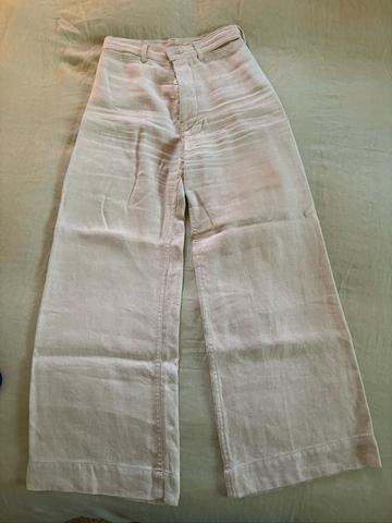Linen sailor pants