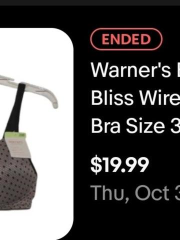 Warners bra 38B