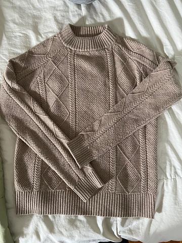 100% merino wool fisherman’s sweater