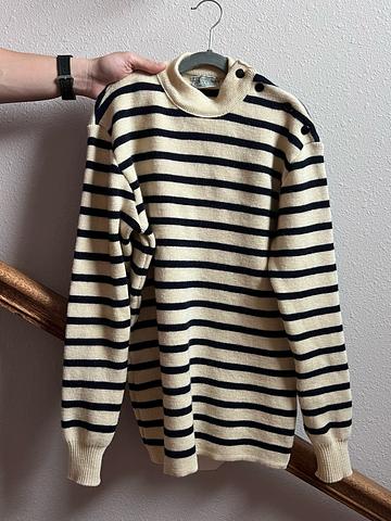 Striped Wool Turtleneck Sweater