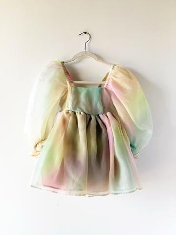 Rainbow Puff Mini Dress