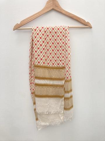 Modal/Cashmere Palestine Kefiyyah Poppy Shawl