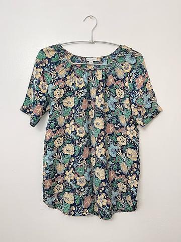 Silk floral top
