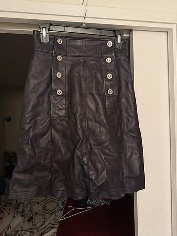 Super rare, adjustable leather skirt