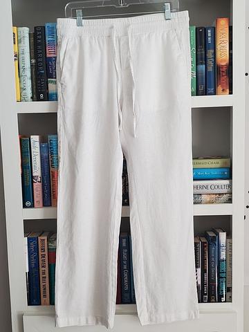 Linen blend pants