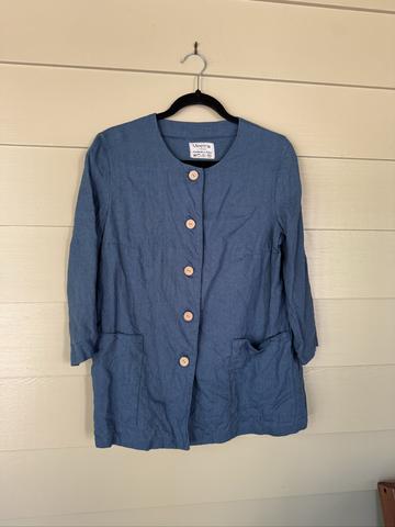 Blue linen jacket