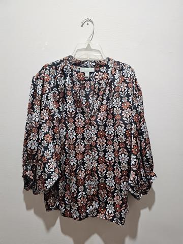 Floral Batwing Blouse