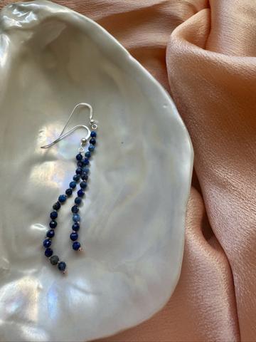 Lapis lazuli dangle drop earrings