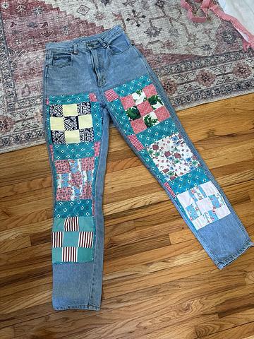 Vintage Patchwork Jordache Jeans 26